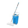 Mop with Bucket Esperanza EHS004 Azzurro Bianco Microfibra