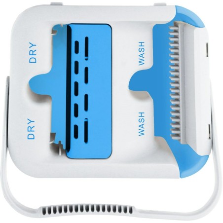 Mop with Bucket Esperanza EHS004 Azzurro Bianco Microfibra