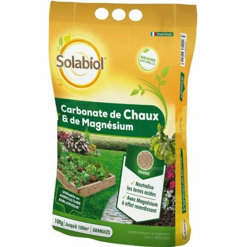 Fertilizzante per piante Solabiol Sochaux10 Magnesio Carbonato di calcio 10 kg Fertilizzante per piante Solabiol Sochaux10 Magnesio Carbonato di calcio 10 kg