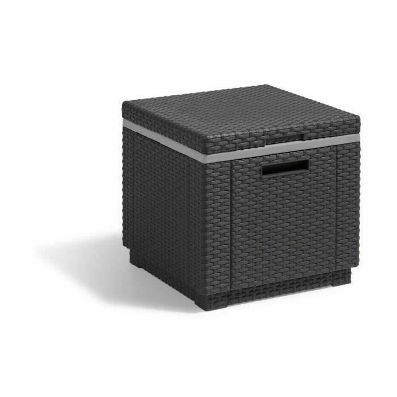Tavolo aggiuntivo Allibert by KETER Ice Cube graphite 42 x 42 x 41 cm Grigio Tavolo aggiuntivo Allibert by KETER Ice Cube graphite 42 x 42 x 41 cm Grigio