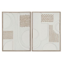 Quadro Home ESPRIT Astratto Città 50 x 4 x 70 cm (2 Unità)