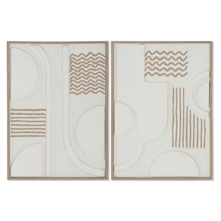 Quadro Home ESPRIT Astratto Città 50 x 4 x 70 cm (2 Unità)