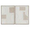 Quadro Home ESPRIT Astratto Città 50 x 4 x 70 cm (2 Unità)