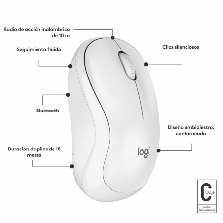 Mouse Logitech 910-007120 Bianco