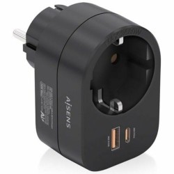 Scatola di fusibili Aisens ASPS-1A1C07-BK Nero 3680 W