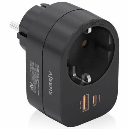 Scatola di fusibili Aisens ASPS-1A1C07-BK Nero 3680 W
