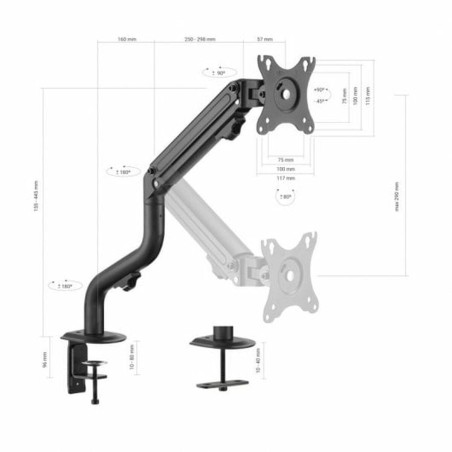 Supporto TV Aisens DT32TSR-139 17"-32" 8 kg