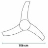 Ventilatore da Soffitto Universal Blue MISTRAL 3042 60W (106 cm)