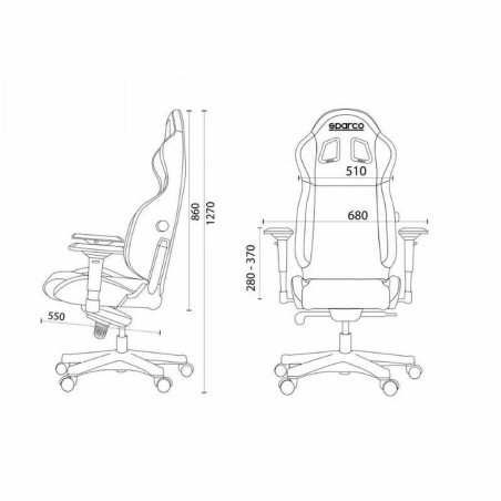 Sedia Gaming Sparco S00998NRNR Nero