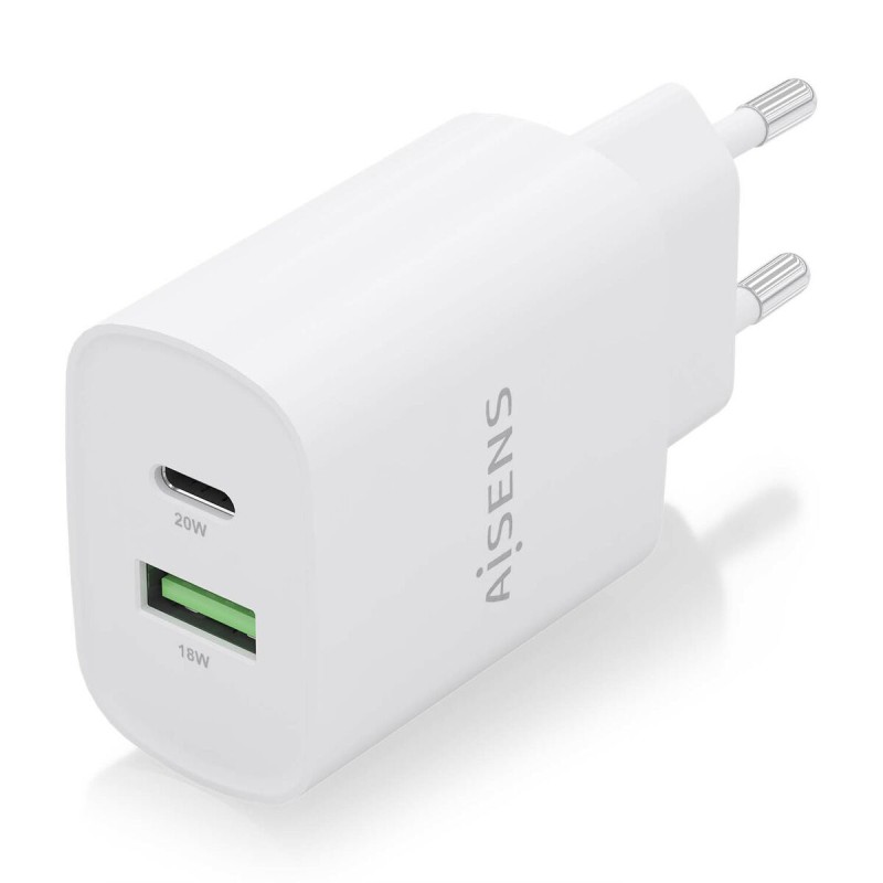 Caricabatterie da Parete Aisens A110-0754 Bianco 20 W (1 Unità) Caricabatterie da Parete Aisens A110-0754 Bianco 20 W (1 Unità)