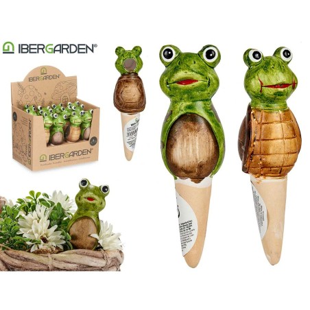 Statua Decorativa da Giardino Ibergarden FC0226A4M26 Marrone Verde Ceramica 4,5 x 16,5 x 4,5 cm (12 Unità)