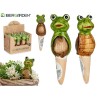 Statua Decorativa da Giardino Ibergarden FC0226A4M26 Marrone Verde Ceramica 4,5 x 16,5 x 4,5 cm (12 Unità)