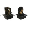 Fontana da giardino Home ESPRIT Resina Buddha Orientale 21 x 19 x 27 cm (2 Unità)