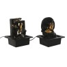 Fontana da giardino Home ESPRIT Resina Buddha Orientale 21 x 19 x 27 cm (2 Unità)