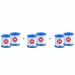 Filtro per Sistema di Filtraggio Intex Tipo H 6 Unità