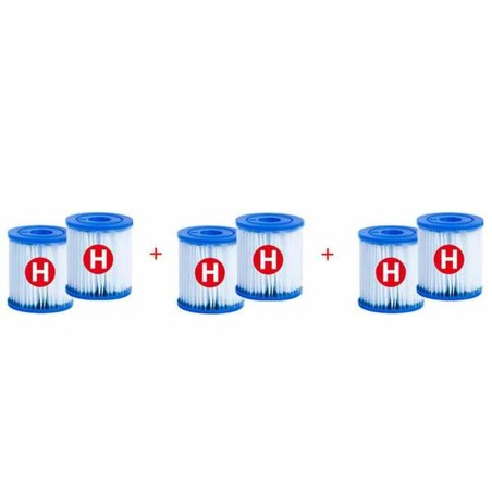 Filtro per Sistema di Filtraggio Intex Tipo H 6 Unità
