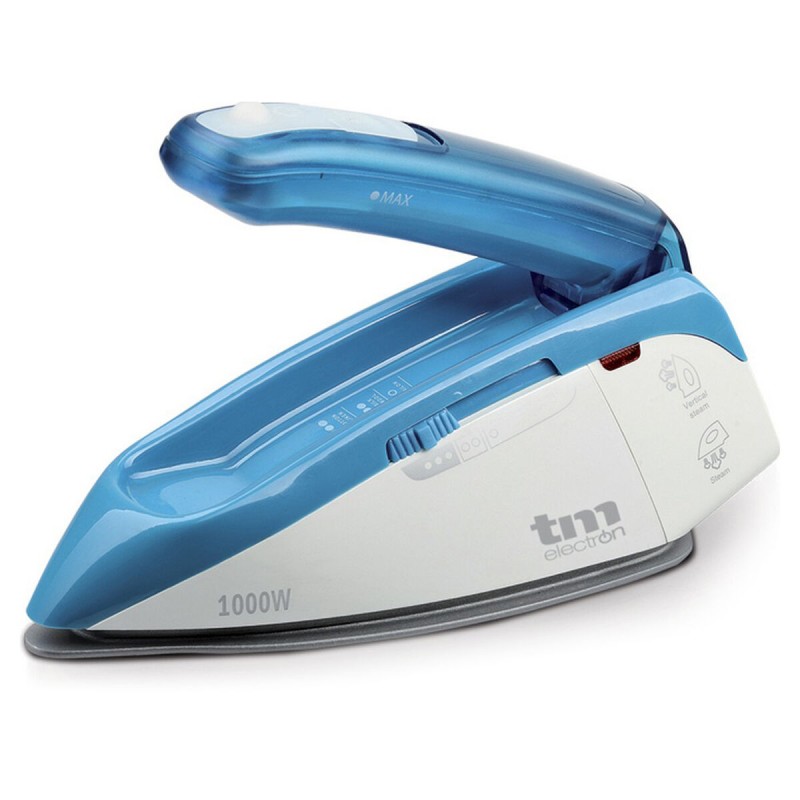 Ferro da Stiro a Vapore TM Electron Azzurro 1085 W (Da viaggio) Ferro da Stiro a Vapore TM Electron Azzurro 1085 W (Da viaggio)