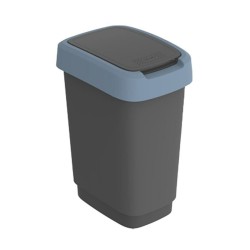 Secchio della spazzatura Rotho Twist Blue Azzurro Plastica 10 L