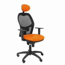 Sedia Ufficio con Poggiatesta Jorquera malla Piqueras y Crespo SNSPNAC Arancio