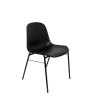 Sedia per Reception Piqueras y Crespo 123PTNI840 Nero