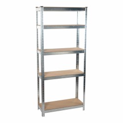 Scaffale Kinzo Legno Acciaio inossidabile 5 Mensole 750 kg 75 x 30 x 172 cm