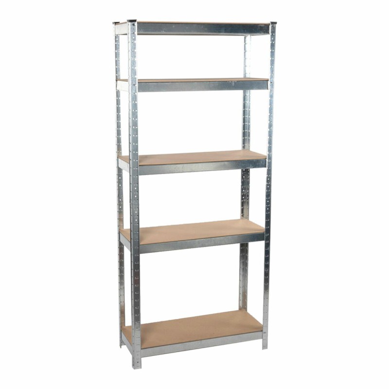 Scaffale Kinzo Legno Acciaio inossidabile 5 Mensole 750 kg 75 x 30 x 172 cm Scaffale Kinzo Legno Acciaio inossidabile 5 Mensole 750 kg 75 x 30 x 172 cm