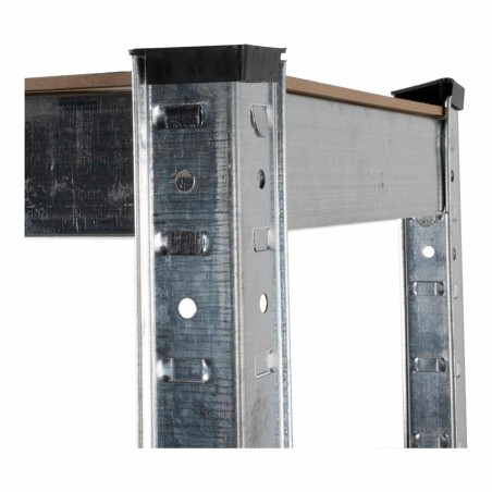 Scaffale Kinzo Legno Acciaio inossidabile 5 Mensole 750 kg 75 x 30 x 172 cm