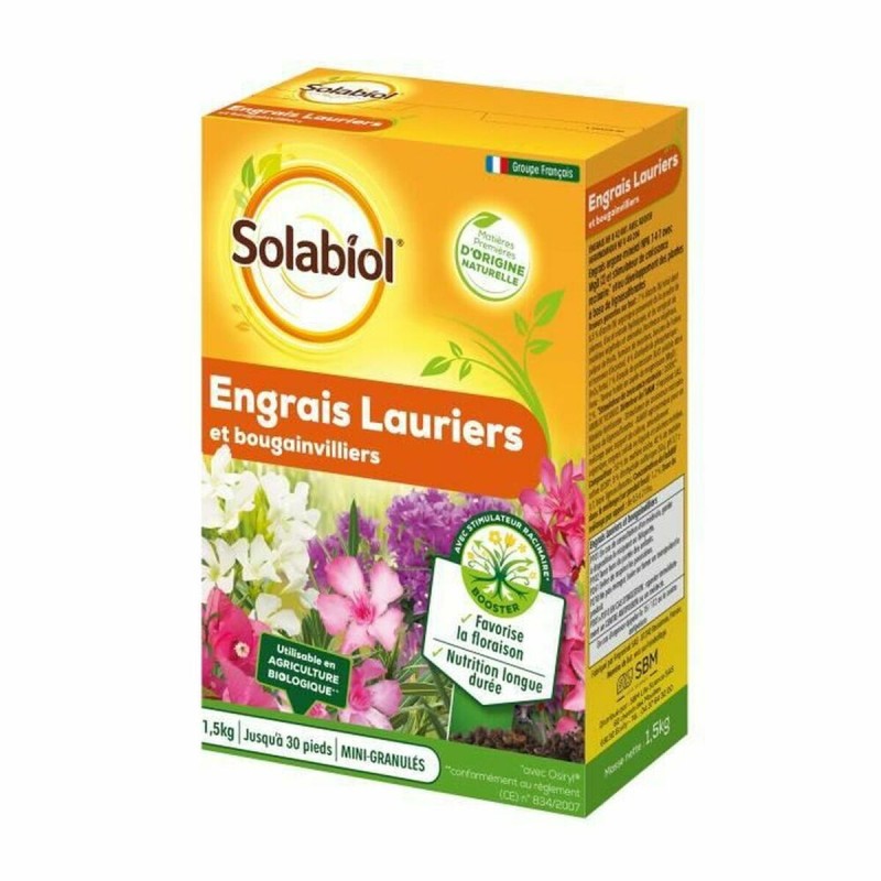 Fertilizzante organico Solabiol Laurel Bougainvillea 1,5 Kg Fertilizzante organico Solabiol Laurel Bougainvillea 1,5 Kg