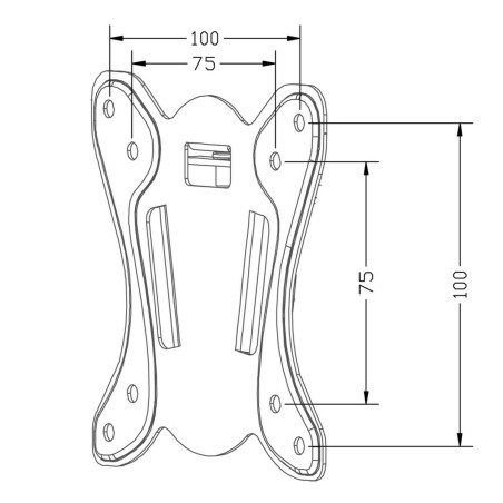 Supporto TV MacLean MC-715A 27" 13" 25 kg