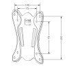 Supporto TV MacLean MC-715A 27" 13" 25 kg