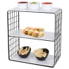 Contenitore per Sistemare Multiuso Inde Nero 37 x 34 x 18 cm Riattaccare