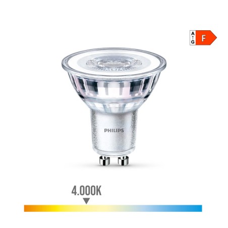 Lampadina LED Philips F 4,6 W GU10 390 lm 5 x 5,4 cm (4000 K)