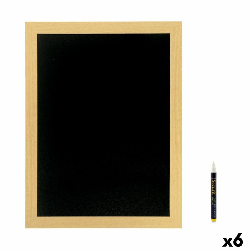 Lavagna Securit Woody Teca Da muro Naturale 40 x 20 cm Lavagna Securit Woody Teca Da muro Naturale 40 x 20 cm