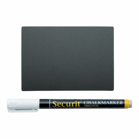Lavagna Securit Con supporto Set 7,4 × 10,5 cm 20 Unità Nero