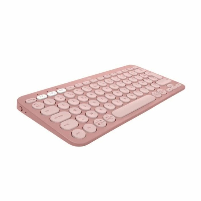 Tastiera Bluetooth con Supporto per Tablet Logitech K380 Francese Rosa AZERTY Tastiera Bluetooth con Supporto per Tablet Logitech K380 Francese Rosa AZERTY