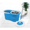 Mop with Bucket Esperanza EHS006 Azzurro Bianco Microfibra