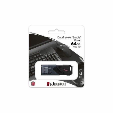 Memoria USB Kingston DTXON/64GB Nero 64 GB (1 Unità)