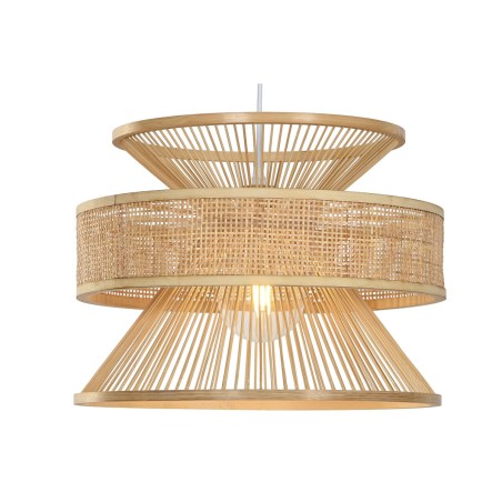 Lampadario Home ESPRIT Marrone Bambù 50 W 40 x 40 x 30 cm