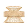 Lampadario Home ESPRIT Marrone Bambù 50 W 40 x 40 x 30 cm