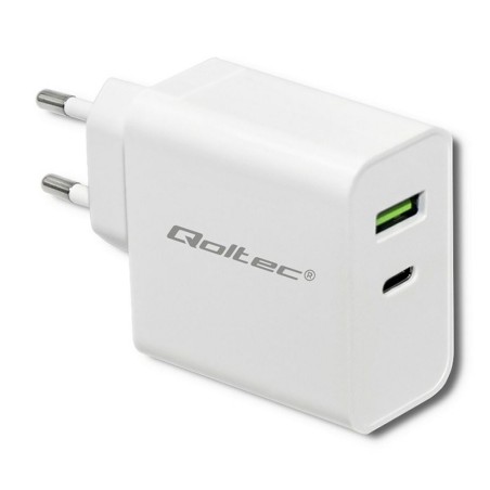 Caricabatterie da Parete Qoltec 51718 Bianco 45 W (1 Unità)