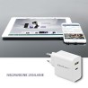 Caricabatterie da Parete Qoltec 51718 Bianco 45 W (1 Unità)