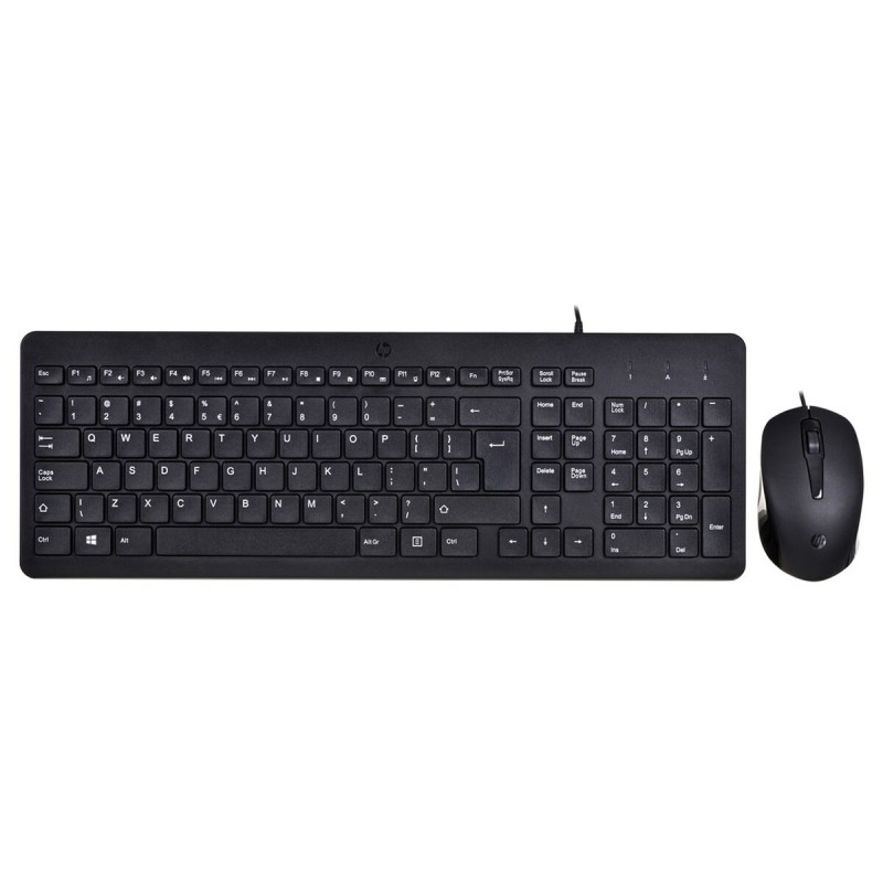 Tastiera e Mouse HP 150 Nero QWERTY Qwerty US Tastiera e Mouse HP 150 Nero QWERTY Qwerty US