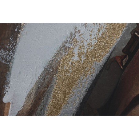 Quadro Home ESPRIT Bianco Marrone Dorato Coloniale Africana (2 Unità)