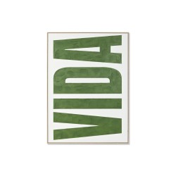 Quadro Home ESPRIT VIDA Verde Beige Moderno 103 x 4,5 x 143 cm