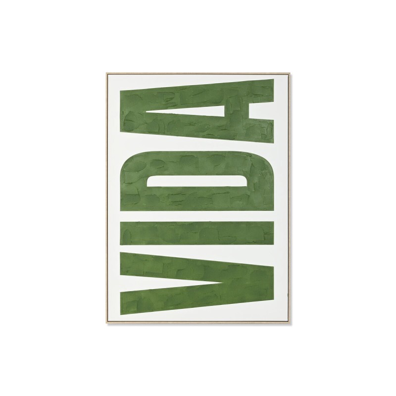 Quadro Home ESPRIT VIDA Verde Beige Moderno 103 x 4,5 x 143 cm Quadro Home ESPRIT VIDA Verde Beige Moderno 103 x 4,5 x 143 cm
