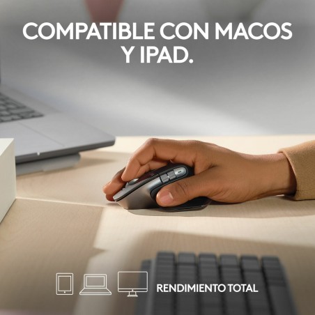 Mouse Logitech MX Master 3S for Mac 8000 dpi Nero Nero/Argentato
