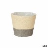 Vaso Ibergarden 86439 Grigio Naturale Corda Plastica 15 x 15 x 14 cm (24 Unità)