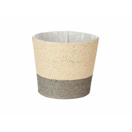 Vaso Ibergarden WY21-71 Grigio Corda Plastica 19,5 x 16,5 x 19,5 cm (24 Unità)