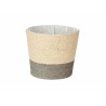 Vaso Ibergarden WY21-71 Grigio Corda Plastica 19,5 x 16,5 x 19,5 cm (24 Unità)