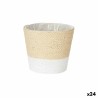 Vaso Ibergarden WY21-72 Bianco Corda Plastica 16 x 14,5 x 16 cm (24 Unità)
